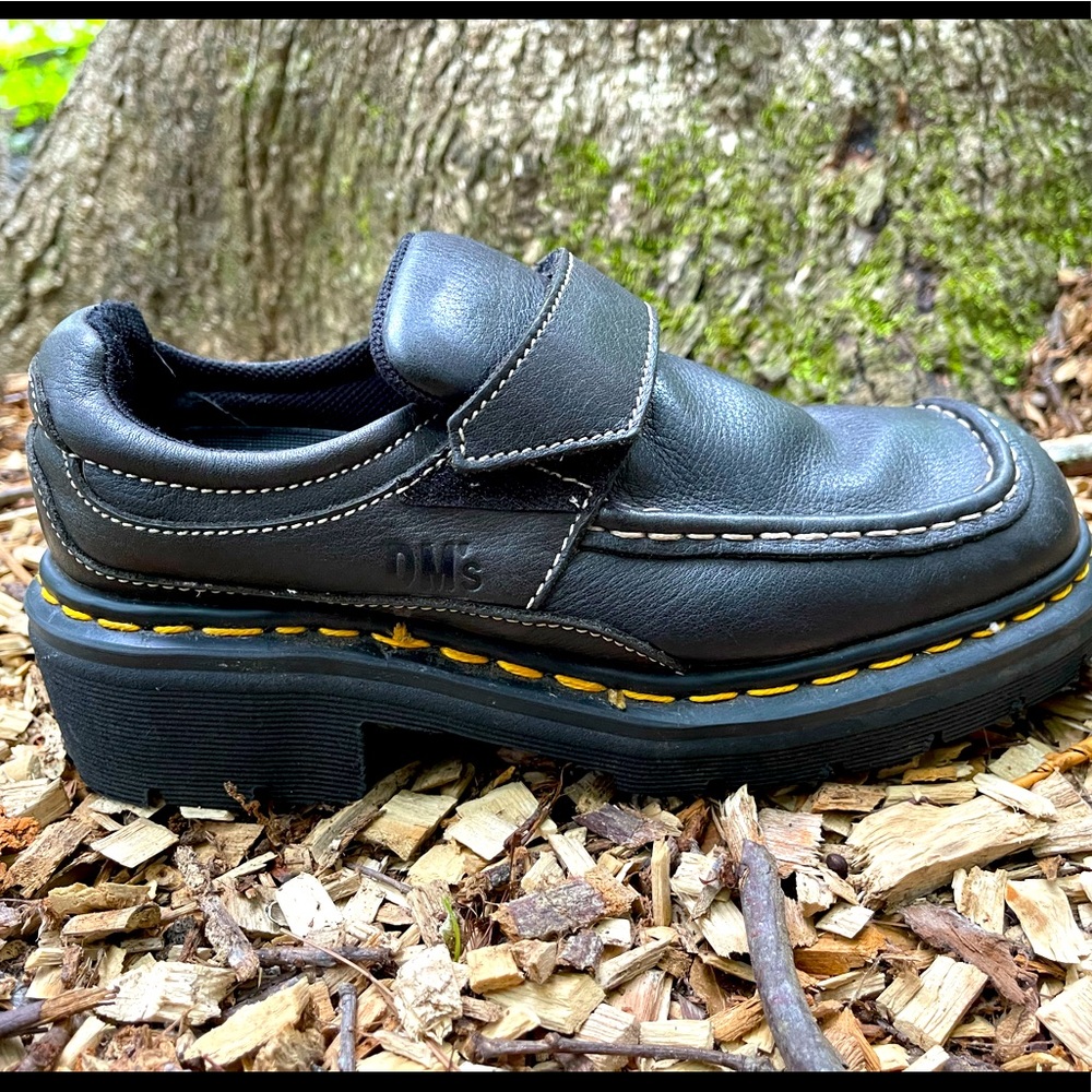 Doc Marten Never Worn Vintage Size US8 Black Leather Creepers MADE IN ENGLAND